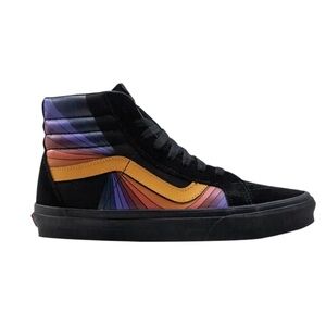 RARE VANS Sk8-Hi Refract Black Suede Men's Skateboarding Shoe